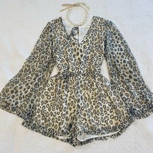 June & Hudson Leopard Romper